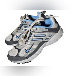 Nike Shox Navigation Gray Blue Running Shoes Mens Size 8.5 UK 7 EU 40